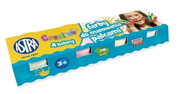 Farby do malowania palcami creativo 4 kolory