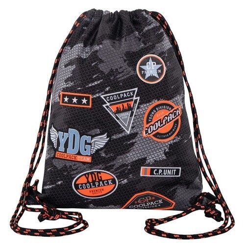 Coolpack Worek sportowy Sprint Badges Boys Black
