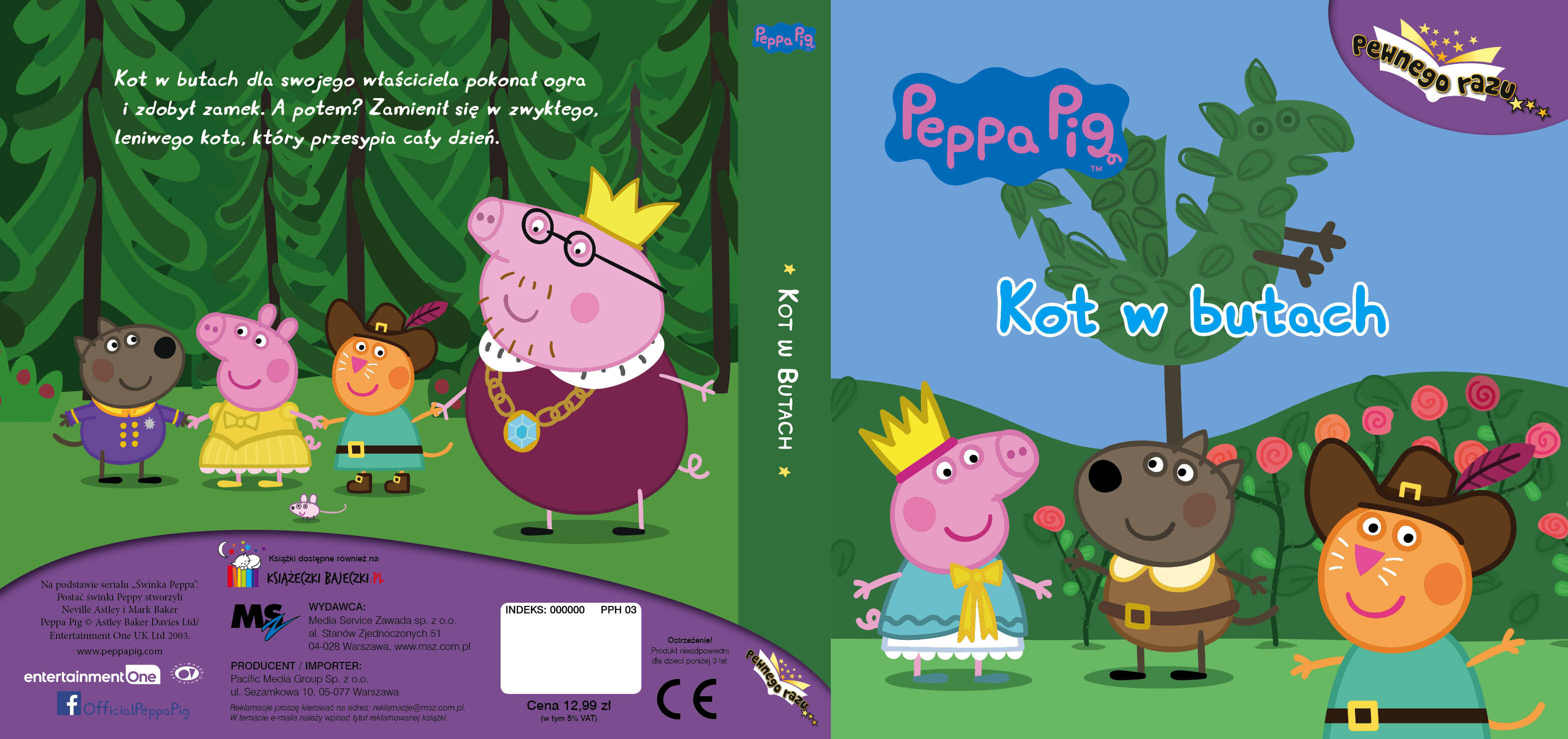 Kot w butach Świnka Peppa pewnego razu