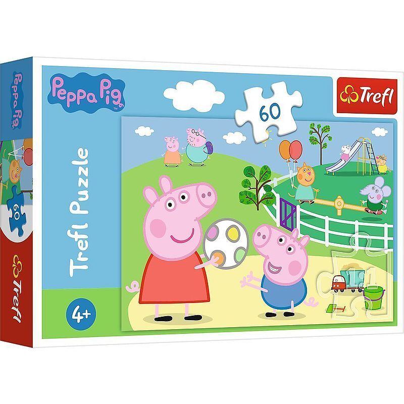Puzzle 60 zabawy w gronie przyjaciół świnka peppa 17356