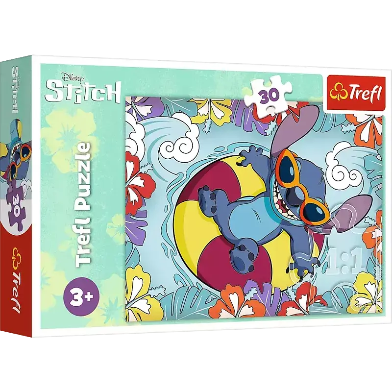 Puzzle 30 Disney Lilo&Stitch na wakacjach