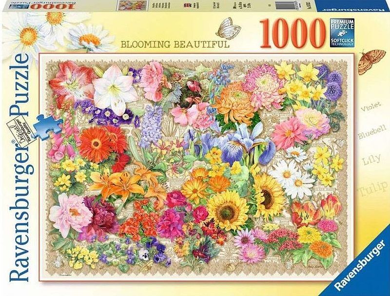 Puzzle 2d 1000 kwitnące kwiaty 16762