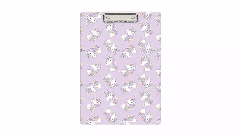 Deska a4 z klipem nadruk unicorn