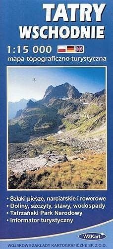 Mapa tatry wschodnie 1:15 000 wzkart