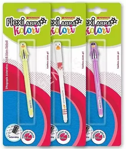 Długopis ścierany flexi abra penmate kolor na blistrze 1 szt. Mix