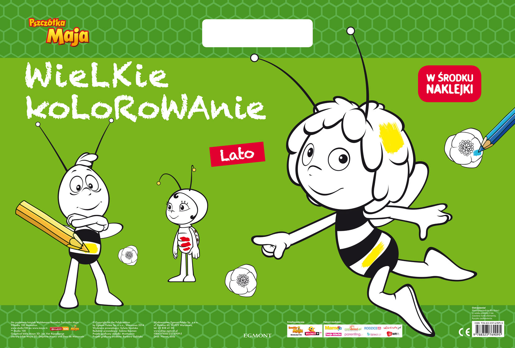 Wielkie kolorowanie. Pszcółka Maja