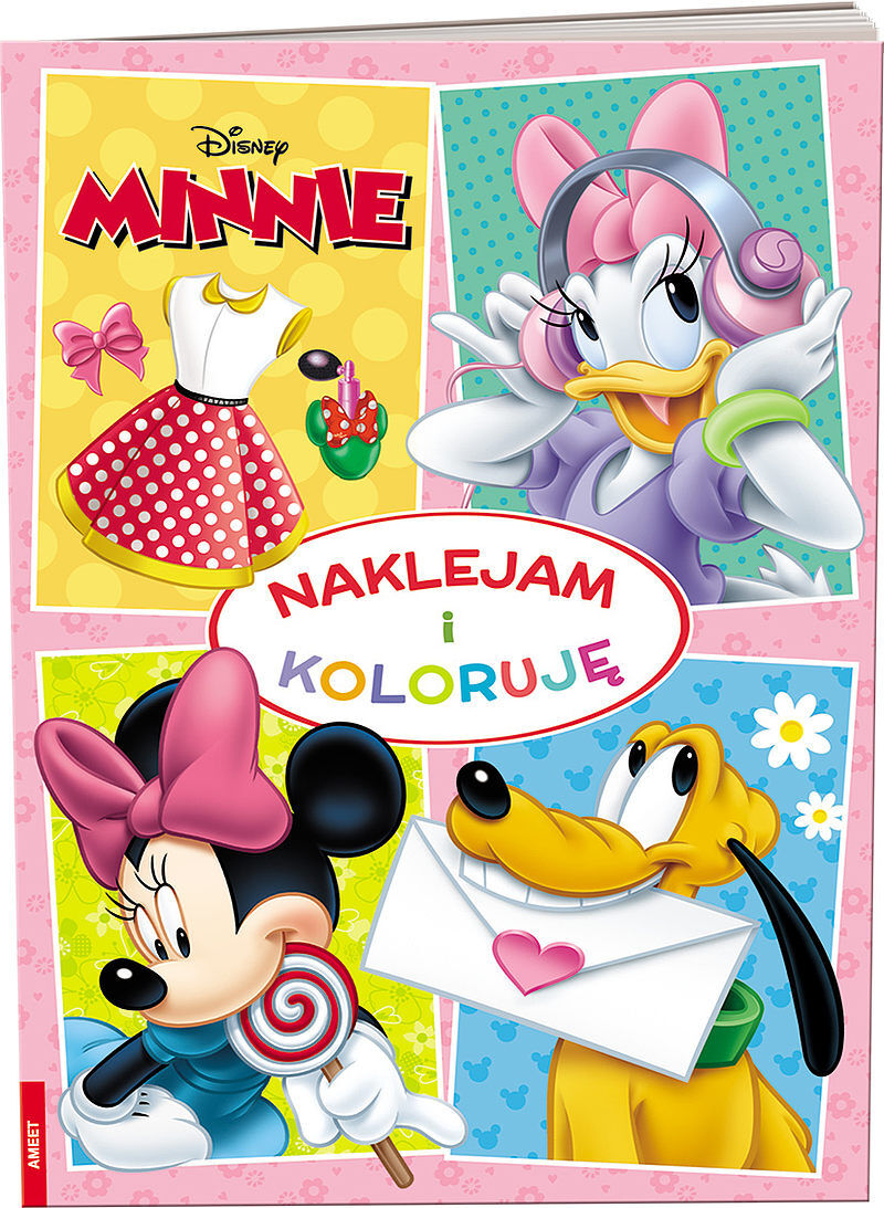 Minnie naklejam i koloruję nak-9107