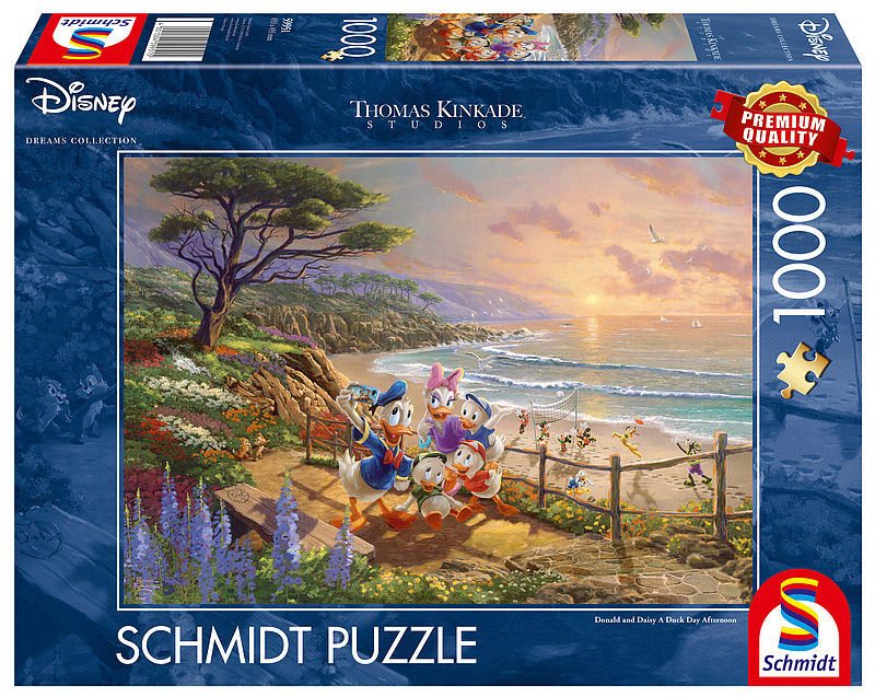 Puzzle 1000 pq kaczor donald & daisy t. Kinkade 111120