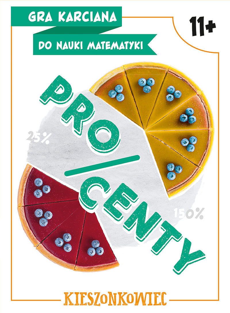 Procenty. Gra karciana do nauki matematyki. Kieszonkowiec