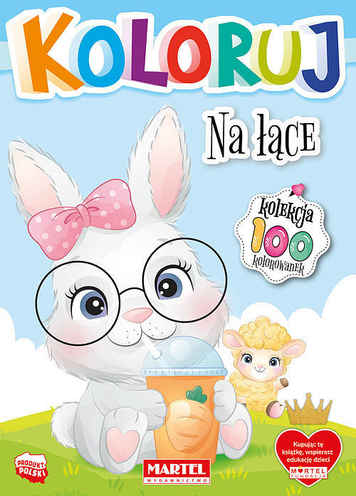Na łące. Koloruj