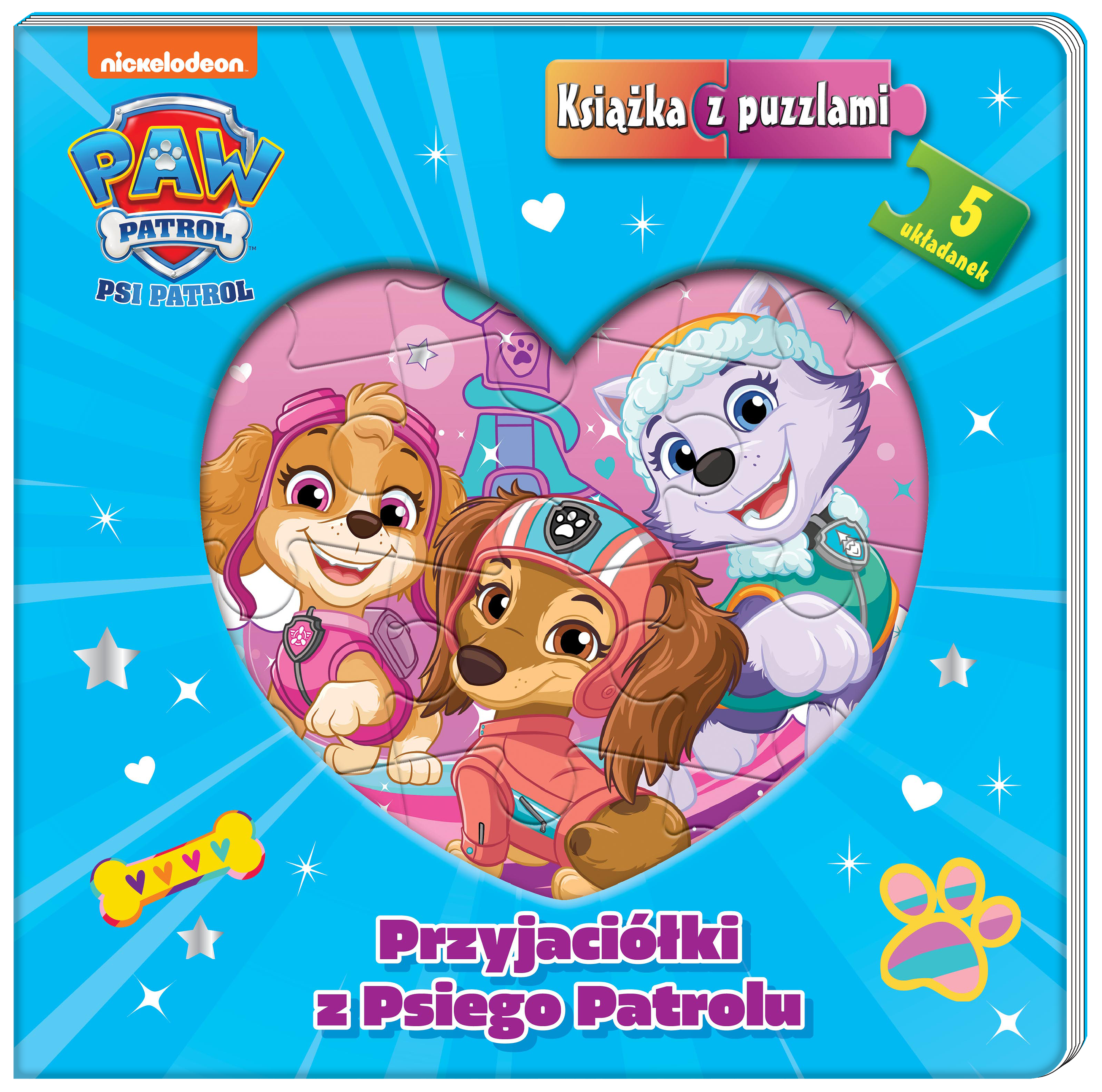 Psi Patrol. Książka z puzzlami. Przyjaciółki z Psiego Patrolu