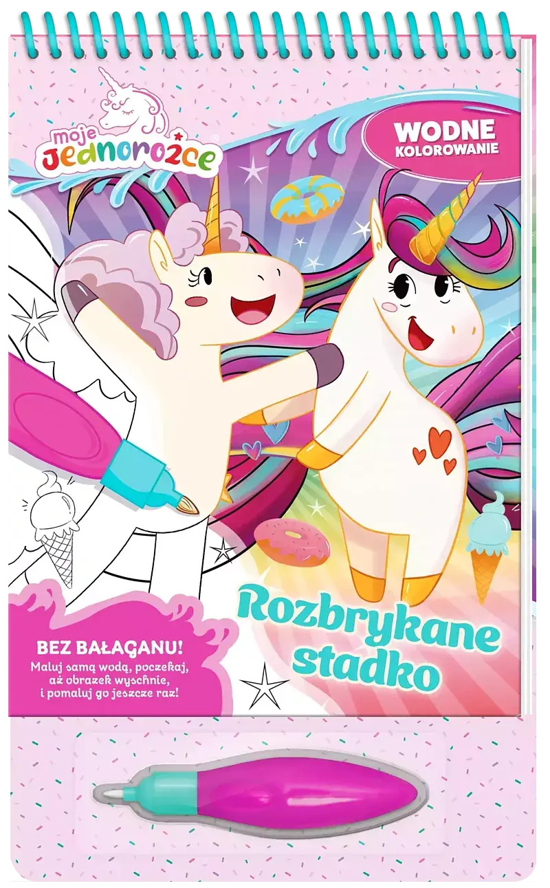 Moje Jednorożce. Wodne kolorowanie cz. 2 Rozbrykane stadko