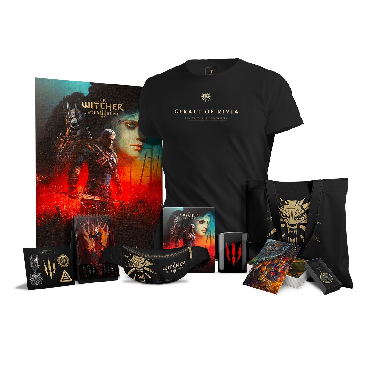 Zestaw Monster Slayer The Witcher Wiedźmin 3 Wild Hunt Anniversary