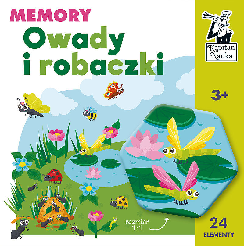 Owady i robaczki. Memory. Kapitan Nauka