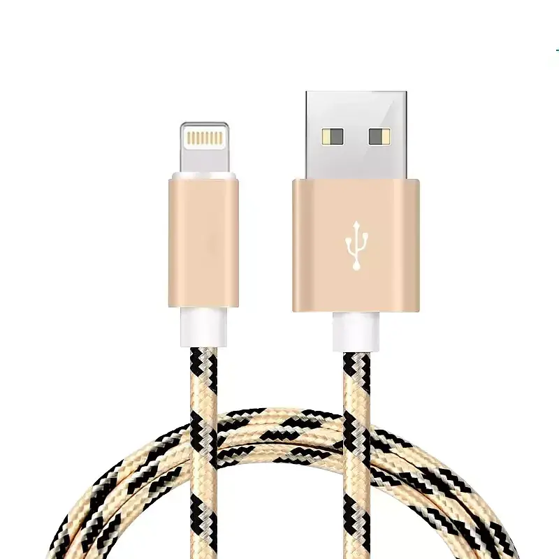 Kabel ładowarka iphone lighting złoty