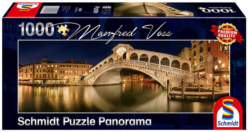 Puzzle 1000 pq panorama most rialto wenecja m. Voss 108382