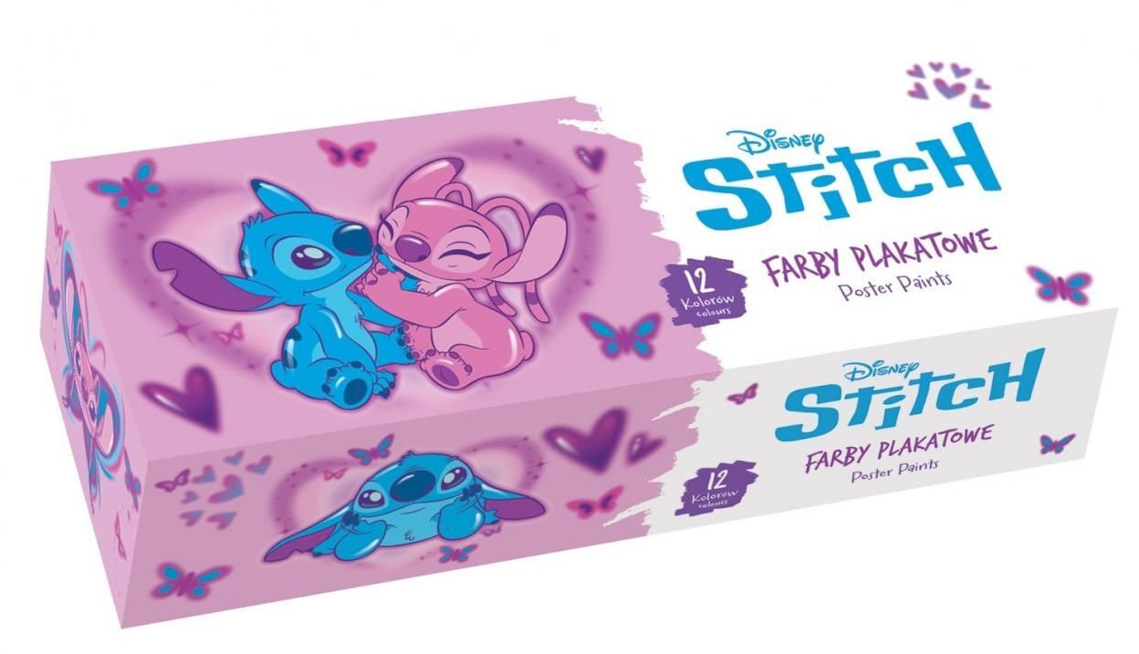 Farby plakatowe Stitch pink 12x20ml