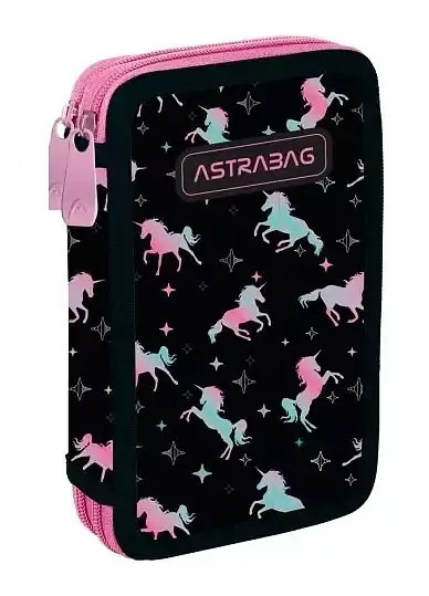 Piórnik 2-komorowy z wyposażeniem astrabag unicorn squad