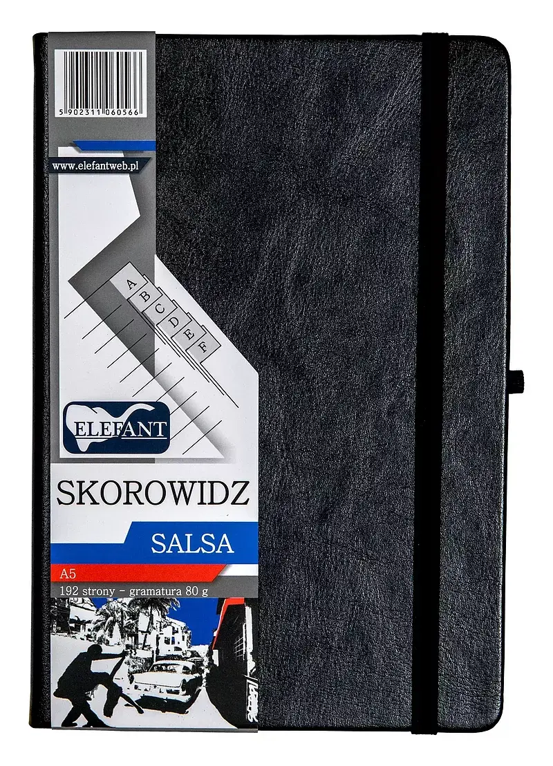 Skorowidz a5 salsa czarny