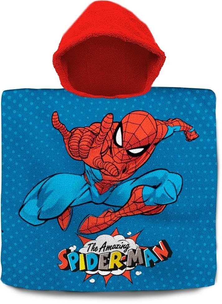 Poncho kąpielowe spiderman 120x60 cm spm-d37b