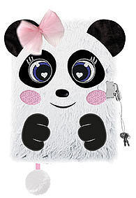 Pamiętnik z kłódką 3d włochacz a5 96k sweet panda