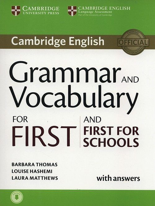 Grammar and Vocabulary for First and First for Schools Book with Answers and Audio