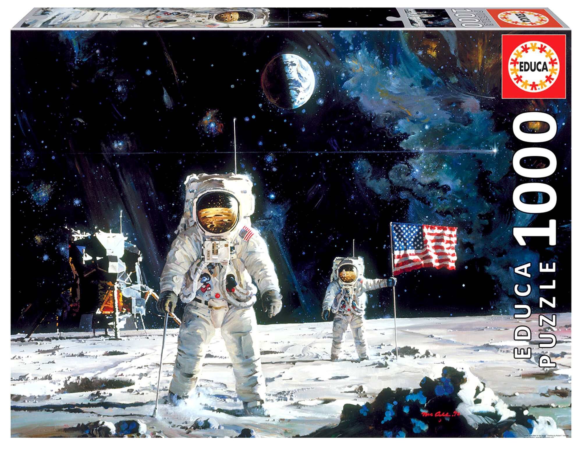 Puzzle 1000 Pierwsi ludzie na księżycu 109636