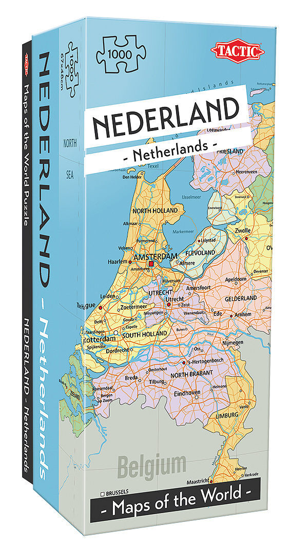 Puzzle Mapa Holandii 1000
