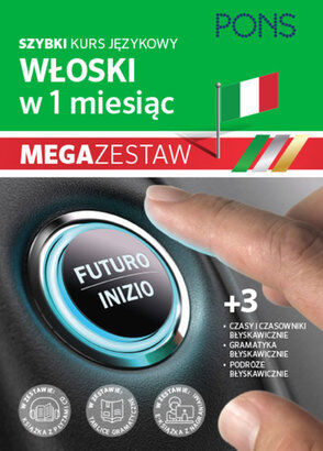 Szybki kurs językowy Włoski w 1 miesiąc  + 3 tablice językowe + CD
