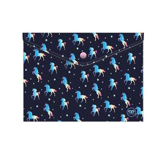 Koperta A4 na zatrzask Coolpack blue unicorn