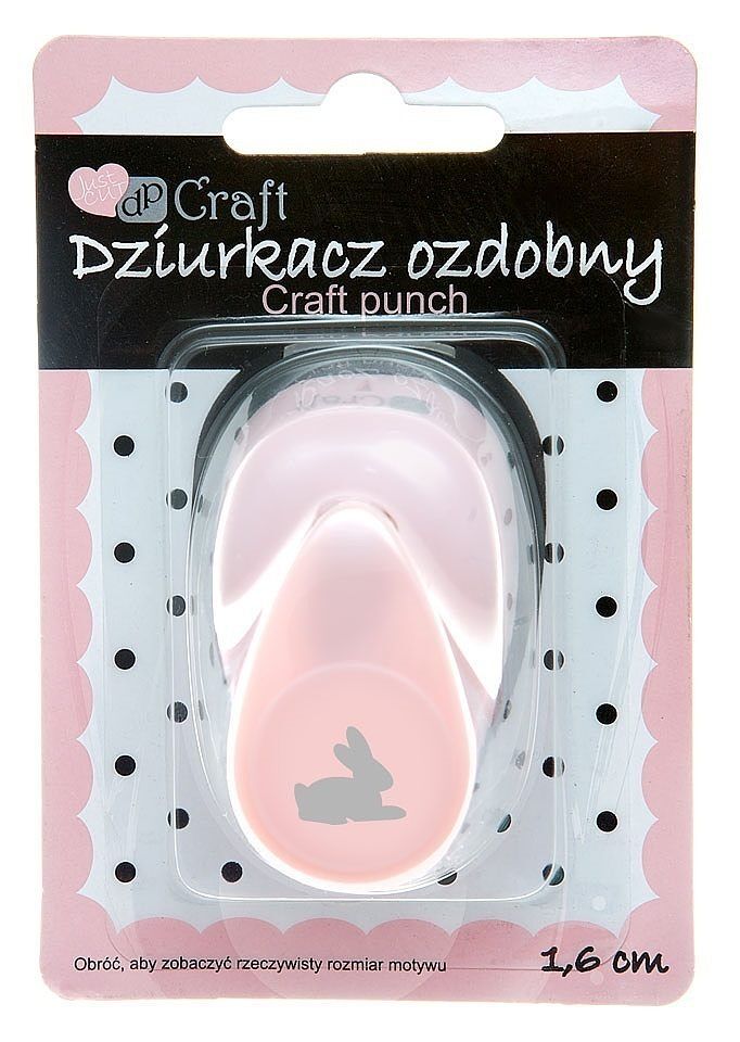 Dziurkacz ozdobny królik 1,6cm mix