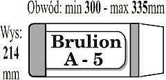 Okładka iks a-5 brulion (50 sztuk w paczce)