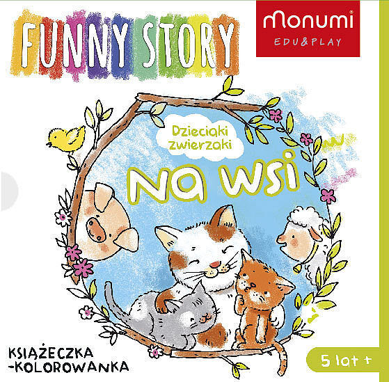 Książeczki harmonijki dzieciaki zwierzaki na wsi