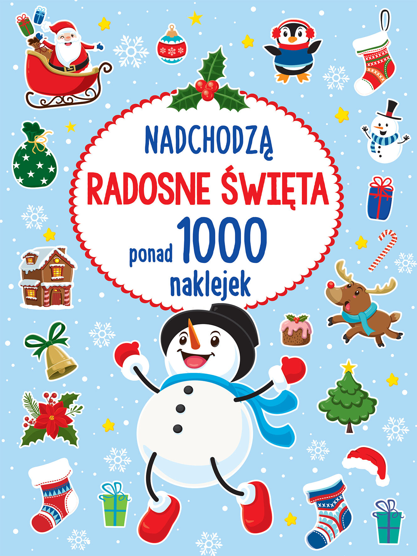 Nadchodzą radosne święta ponad 1000 naklejek