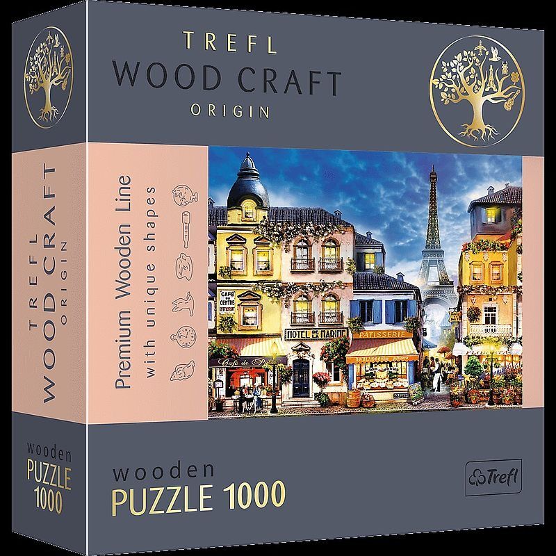 Puzzle 1000 drewniane francuska uliczka 20142