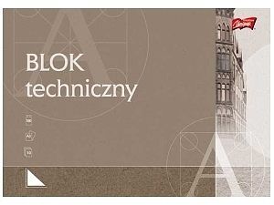 Blok techniczny z białymi kartkami A3, 10 kartek UNIPAP