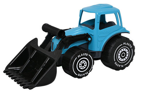 Traktor z ładowaczem 32 cm, kolor turkusowy PLASTO