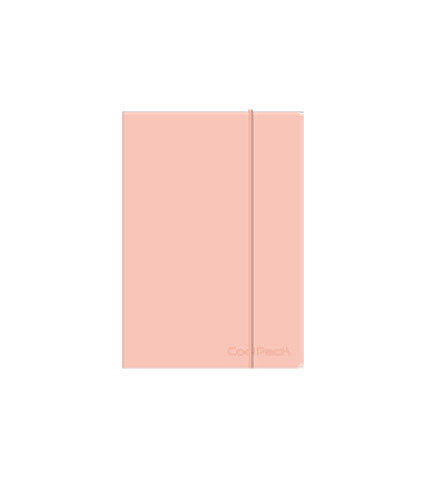 Brulion a5 z gumką coolpack pastel powder peach