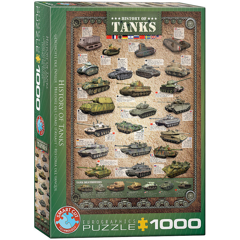 Puzzle 1000 historia czołgów 6000-0381