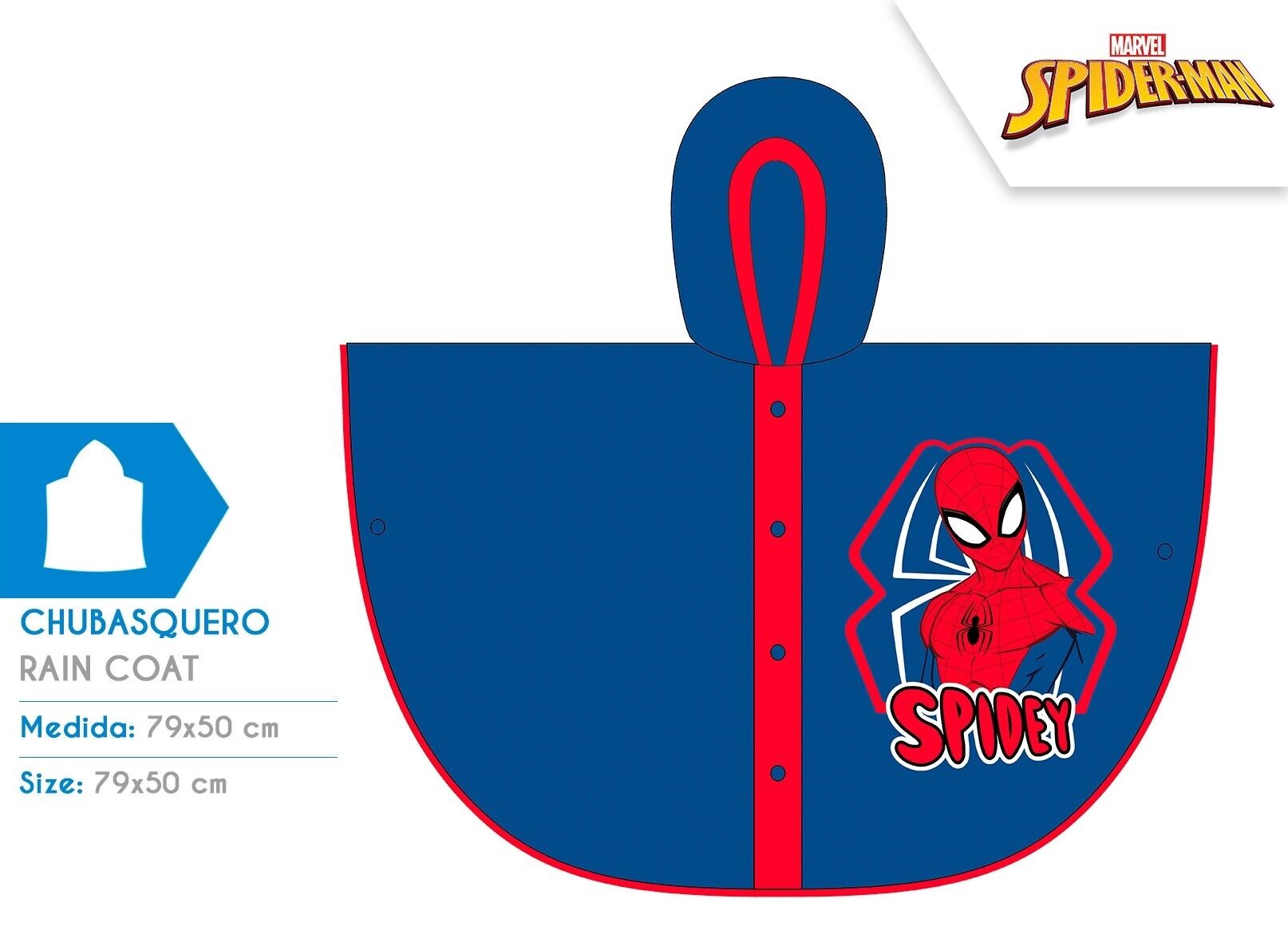 Poncho przeciwdeszczowe Spiderman M06510