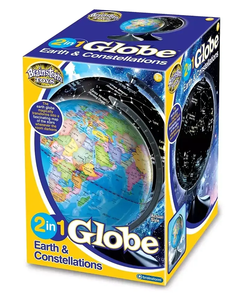 Globus ziemia i konstelacje 2w1