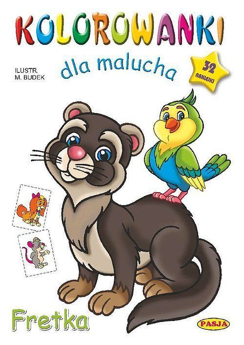 Kolorowanki dla malucha. Fretka