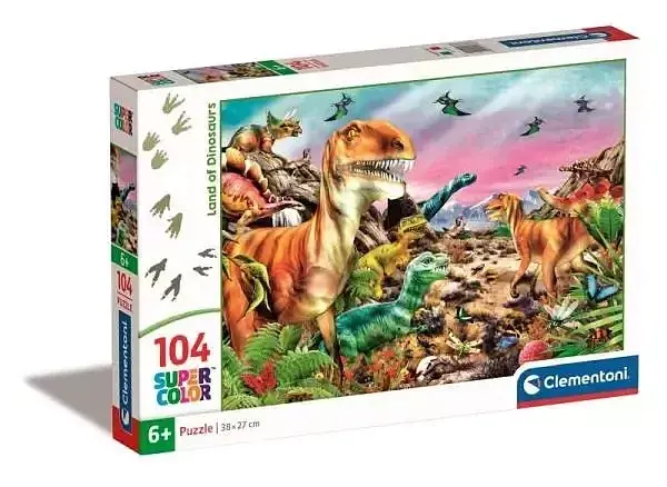 Puzzle 104 super kolor land of dinosaurs 25768