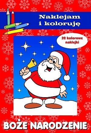Boże Narodzenie. Naklejam i koloruję