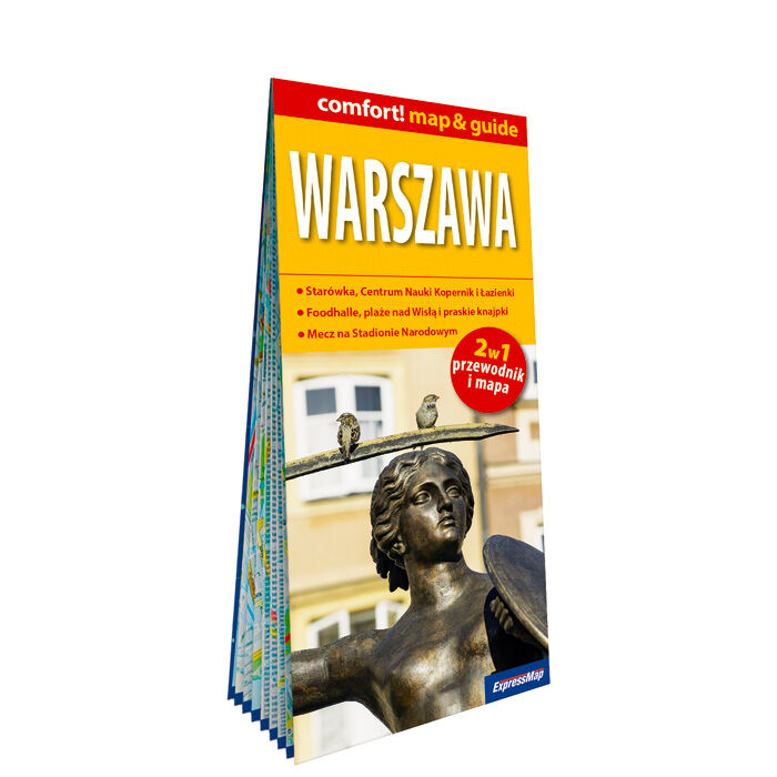 Warszawa 2w1 przewodnik i mapa laminowana 2026