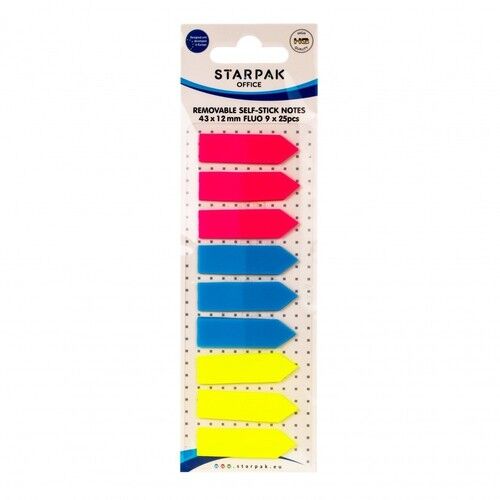 Zakładka indeksująca 12x43 9x25 kartek Fluo  24 sztuki