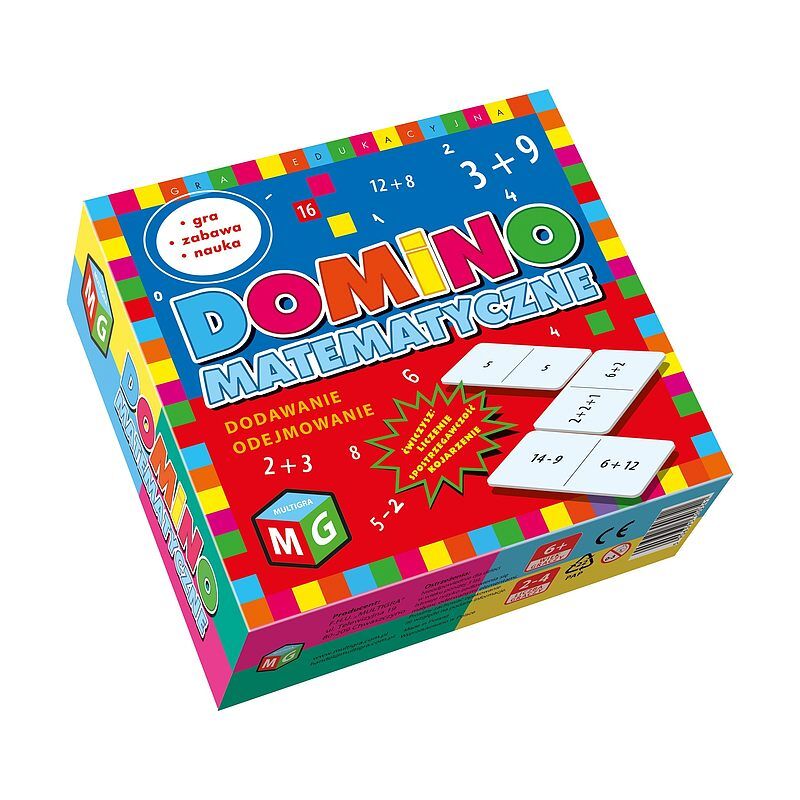 Gra domino matematyczne dodawanie i odejmowanie