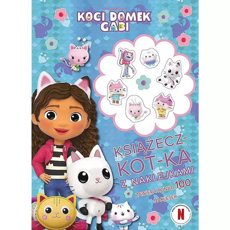 Kociastyczny zeszyt do kolorowania. Koci domek gabi