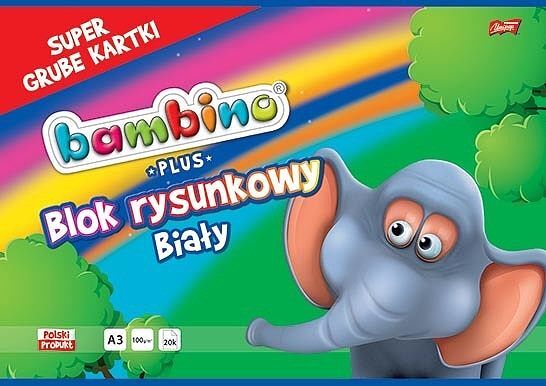 Blok rysunkowy a3 biały bambino 50665