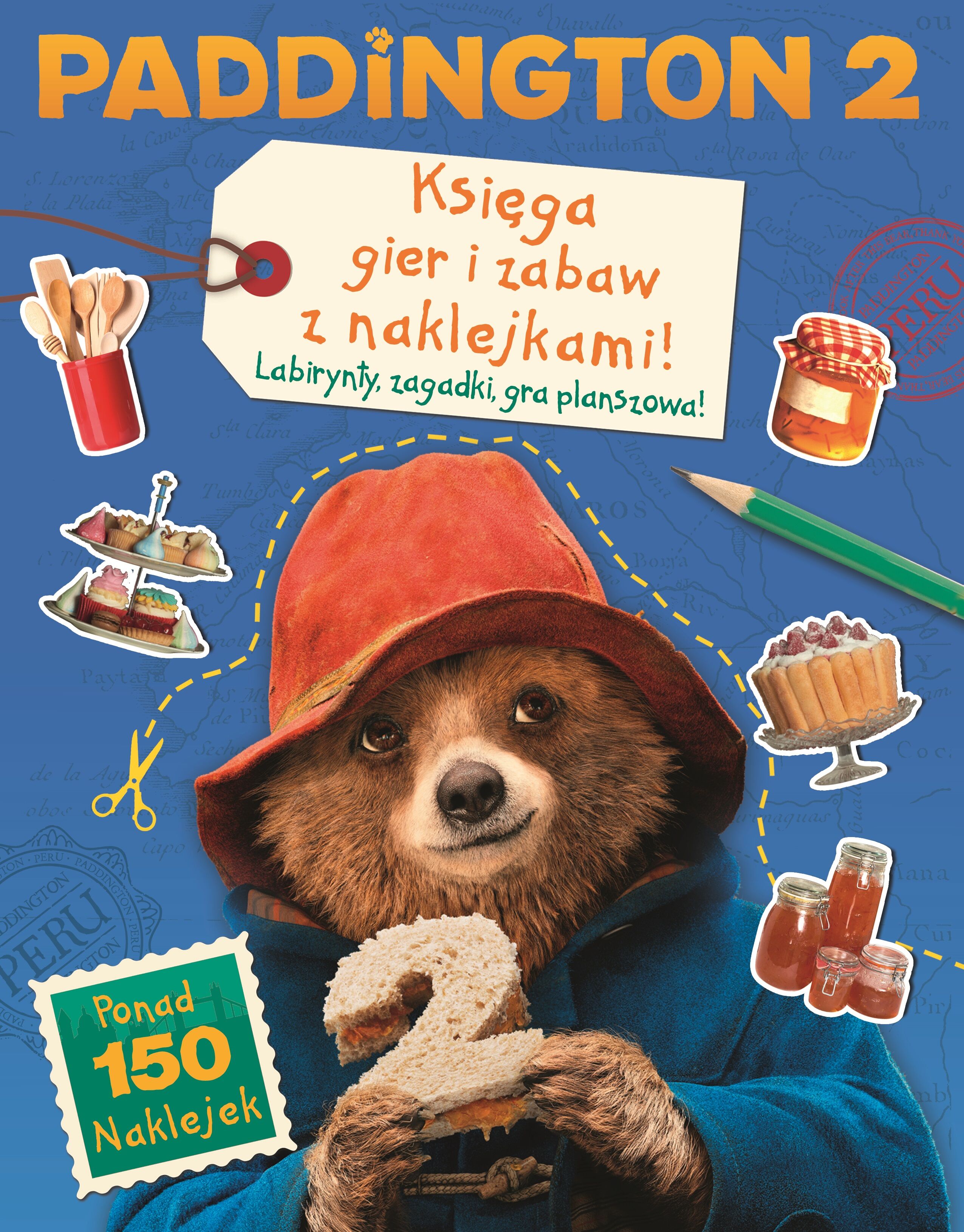 Paddington 2. Księga gier i zabaw z naklejkami. 150 naklejek